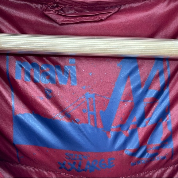 Mavi Down Feather Lightweight Puffer Full Zip Streetwear Preppy Ski Jacket XXL - Picture 8 of 11